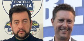 Francesco Torselli, capogruppo di Fratelli d’Italia in Consiglio regionale, e di Fabrizio Rossi, coordinatore regionale Fratelli d'Italia