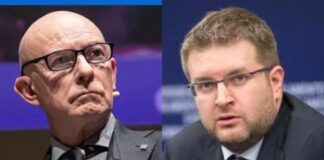 Capodelegazione di FdI-ECR al Parlamento Europeo, Carlo Fidanza, e il Capogruppo in X Commissione alla Camera, Riccardo Zucconi
