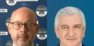 Senatore di Fratelli d'Italia Andrea de Bertoldi, capogruppo in Commissione di inchiesta sul sistema bancario, e il Deputato di Fratelli d'Italia Tommaso Foti, Vicepresidente della stessa Commissione