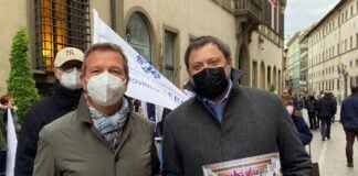 Consigliere regionale FdI Vittorio Fantozzi ed il Presidente di Confcommercio Lucca e Massa Rodolfo Pasquini