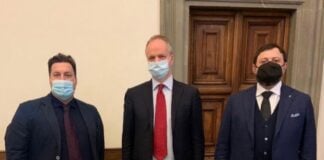 Consigliere di maggioranza del Comune di Castiglione di Garfagnana, Roberto Tamagnini, il Vice-capogruppo regionale Vittorio Fantozzi e il direttore degli Uffizi Eike Schmidt.