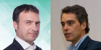 Fabrizio Ghera, capogruppo di FdI alla Regione Lazio e Massimiliano Maselli consigliere regionale del Lazio di FdI