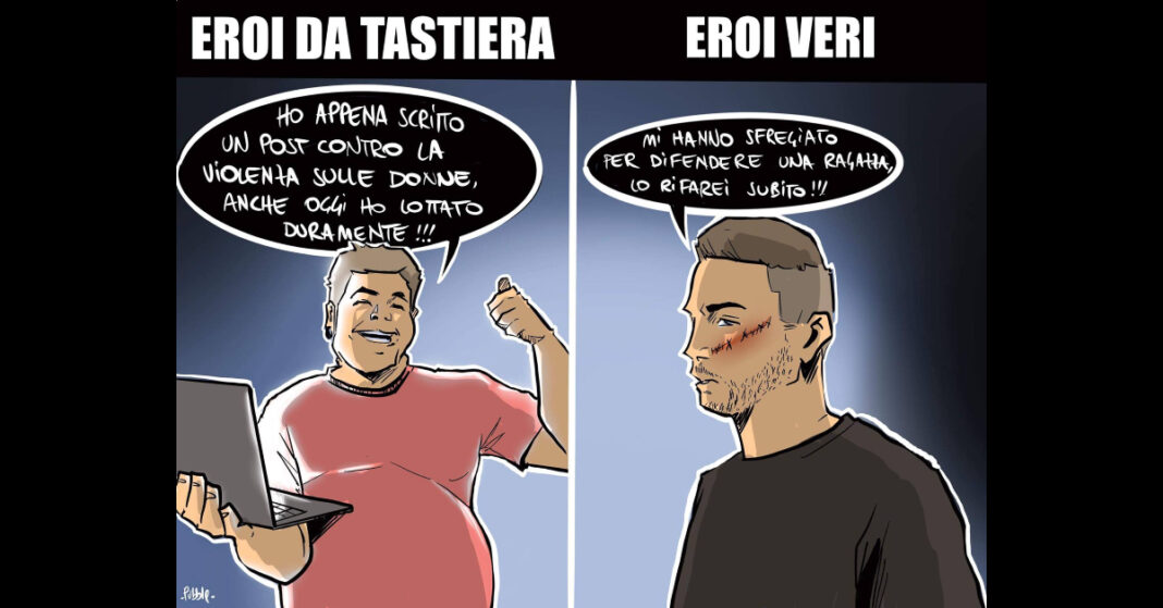 La vignetta satirica di Pubble.
