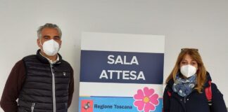 Consigliere regionale FdI Diego Petrucci, componente della Commissione Sanità e Antonella Scocca, membro del Dipartimento Sanità di FdI.