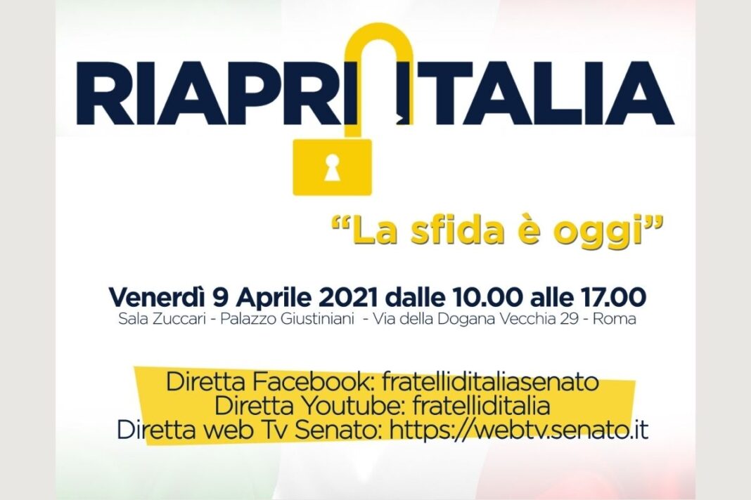 Locandina convegno organizzato da FdI 