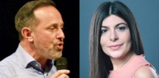 Giancarlo Righini e Chiara Colosimo, consiglieri Regionale del Lazio di Fratelli d'Italia.