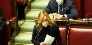 Giorgia Meloni, Presidente di Fratelli d’Italia, risponde alle comunicazioni del premier Draghi.