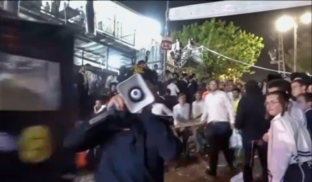 Israele, tragico indicente al Monte Meron, Screenshot del video pubblicato da TgCom24