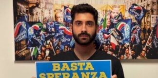 Il presidente di Gioventù Nazionale, movimento giovanile di Fratelli d'Italia, Fabio Roscani.