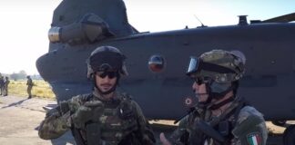 Frame video pubblicato sul sito Youtube dell'Esercito Italiano.