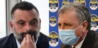 Luca De Carlo e Nicola Calandrini, senatori di Fratelli d'Italia.