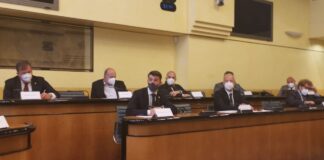 Tommaso Razzolini, consigliere regionale di Fratelli d’Italia alla visita della delegazione della Commissione parlamentare.