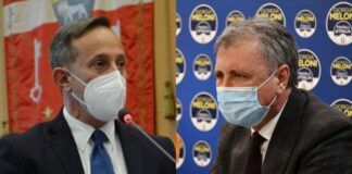 Giancarlo Righini, consigliere regionale di Fratelli d’Italia e Nicola Calandrini, senatore di Fratelli d’Italia.