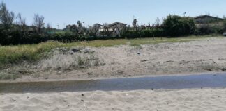 Spiaggia di Poveromo, provincia di Massa e Carrara, in Toscana.
