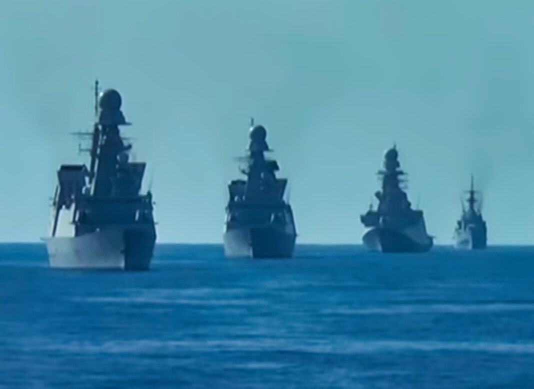Un'immagine tratta dall'esercitazione Mare Aperto 2019 della Marina Militare