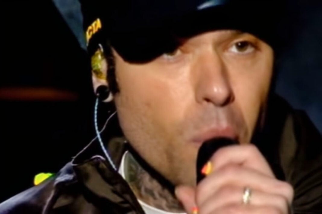 Il frame del video trasmesso dalla Rai del Concerto del Primo Maggio.