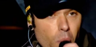 Il frame del video trasmesso dalla Rai del Concerto del Primo Maggio.