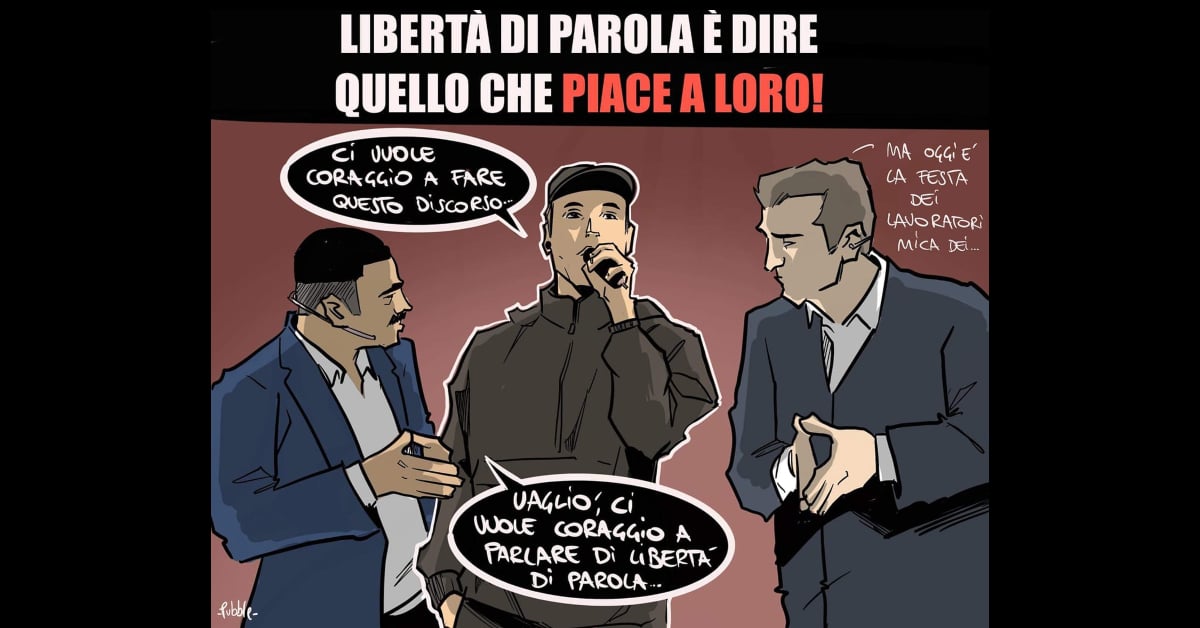 Libertà di parola è dire quello che piace a loro!