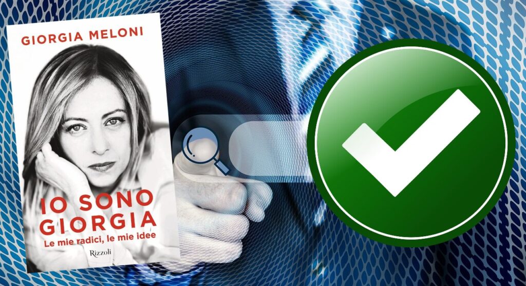 Le fakenews di Pagella Politica sul libro “Io sono Giorgia”