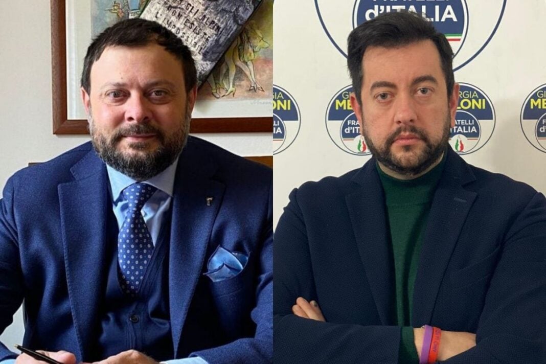 Vittorio Fantozzi e Francesco Torselli, vice-capogruppo e capogruppo di Fratelli d’Italia in Consiglio regionale.