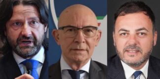 Riccardo Zucconi, Salvatore Caiata e Massimiliano De Toma deputati di Fratelli d’Italia in commissione Attività produttive.
