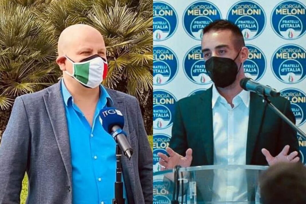 Salvatore Deidda, Deputato di Fratelli d'Italia e Marco Porcu, Coordinatore provinciale di Fratelli d'Italia.