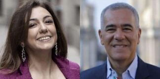 Augusta Montaruli, parlamentare di Fratelli d'Italia e Enzo Liardo, esponente di Fratelli d'Italia.