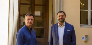 Vittorio Fantozzi, vice-capogruppo Fratelli d'Italia in Consiglio regionale, e Marco Martinelli, capogruppo Fratelli d'Italia in Consiglio comunale a Lucca.