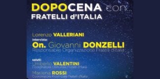 Locandina dell'evento organizzato da FdI Roseto.