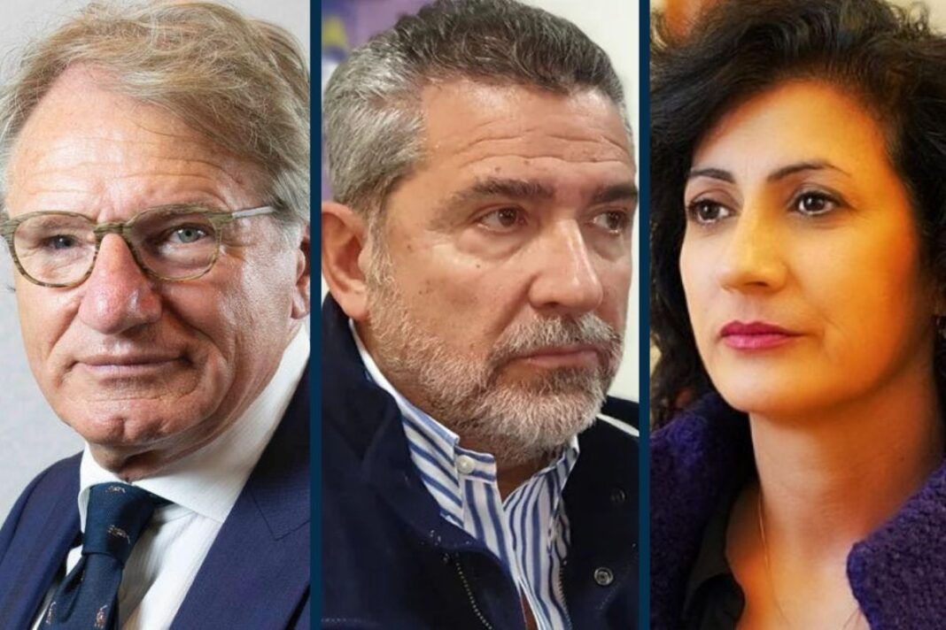 Gianpietro Maffoni, Francesco Zaffini e Tiziana Drago, senatori di Fratelli d’Italia.