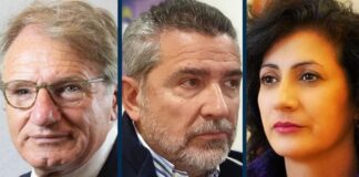 Gianpietro Maffoni, Francesco Zaffini e Tiziana Drago, senatori di Fratelli d’Italia.