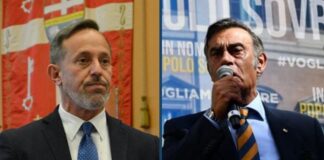 Giancarlo Righini consigliere regionale del Lazio di Fratelli d'Italia e Marco Silvestroni deputato e presidente della Federazione Provinciale di Roma di Fratelli d'Italia.