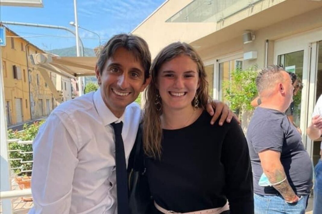 Giovanni Donzelli, deputato di Fratelli d'Italia e Cristina Bianco, candidata in Consiglio comunale per Fratelli d'Italia e Gioventù Nazionale.