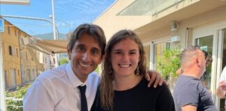 Giovanni Donzelli, deputato di Fratelli d'Italia e Cristina Bianco, candidata in Consiglio comunale per Fratelli d'Italia e Gioventù Nazionale.