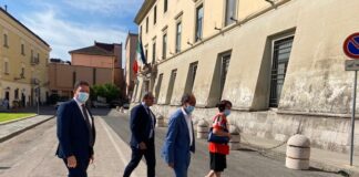 La delegazione di Fratelli d’Italia composta dal commissario provinciale Avv. Marco Cerreto, il Deputato Giovanni Russo, la Senatrice Giovanna Petrenga e il Consigliere regionale On Alfonso Piscitelli.