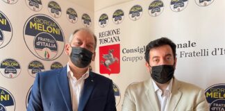 Patrizio La Pietra, senatore di Fratelli d'Italia, e Francesco Torselli, capogruppo FdI nel Consiglio regionale toscano.