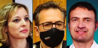 Mariacristina Masi candidata alle elezioni per il Consiglio Comunale di Roma e consigliere di Fratelli d'Italia in X Municipio, Andrea de Priamo capogruppo di Fratelli d'Italia al Comune di Roma e Fabrizio Ghera capogruppo di Fratelli d'Italia alla Regione Lazio.