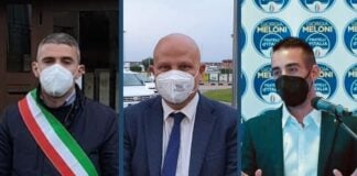 Renato Melis, Sindaco di Esterzili, Salvatore Deidda, Deputato di Fratelli d'Italia e Marco Porcu, coordinatore provinciale di Fratelli d’Italia.