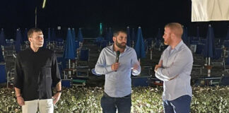 Fabio Roscani, Presidente Nazionale di Gioventù Nazionale in visita alla Comunità militante a Roseto degli Abruzzi.