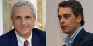Luciano Ciocchetti, esponente di Fratelli d'Italia e Massimiliano Maselli, consigliere regionale di Fratelli d'Italia.