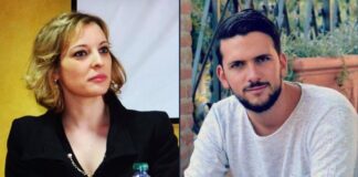 Mariacristina Masi, consigliera di Fratelli d’Italia in X Municipio e Luca Zamagni, membro di Fratelli d’Italia del X Municipio.