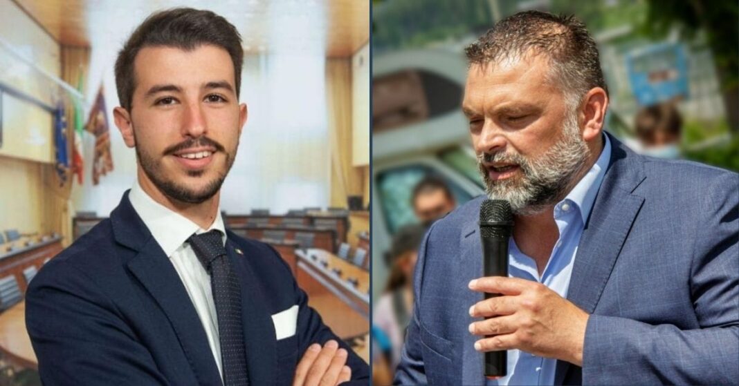 Tommaso Razzolini, consigliere regionale veneto di Fratelli d'Italia e Luca De Carlo, coordinatore regionale Veneto di Fratelli d'Italia.