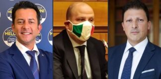 Salvatore Deidda, Capogruppo in Commissione Difesa per Fratelli d'Italia, Davide Galantino e Giovanni Russo, deputati di Fratelli d’Italia.