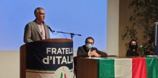 Diego Petrucci, Consigliere regionale di Fratelli d'Italia all'incontro di Pisa.