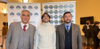 Diego Petrucci, Consigliere regionale di Fratelli d’Italia, Giovanni Donzelli, deputato di Fratelli d’Italia e Francesco Torselli, capogruppo in Consiglio regionale di Fratelli d’Italia.