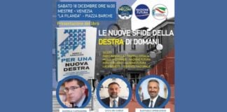 Locandina della presentazione del libro di Daniele Capezzone “Per una nuova destra. Antitasse, pro libertà, dalla parte dei dimenticati dalla sinistra”.