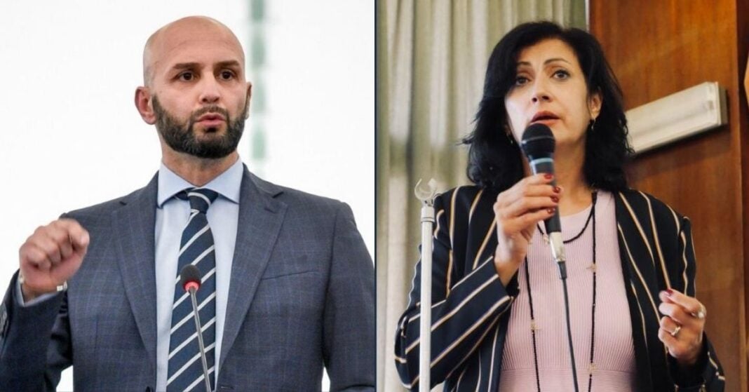 Nicola Procaccini, europarlamentare di Fratelli d'Italia-ECR e Tiziana Drago, senatrice di Fratelli d'Italia.