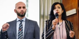 Nicola Procaccini, europarlamentare di Fratelli d'Italia-ECR e Tiziana Drago, senatrice di Fratelli d'Italia.