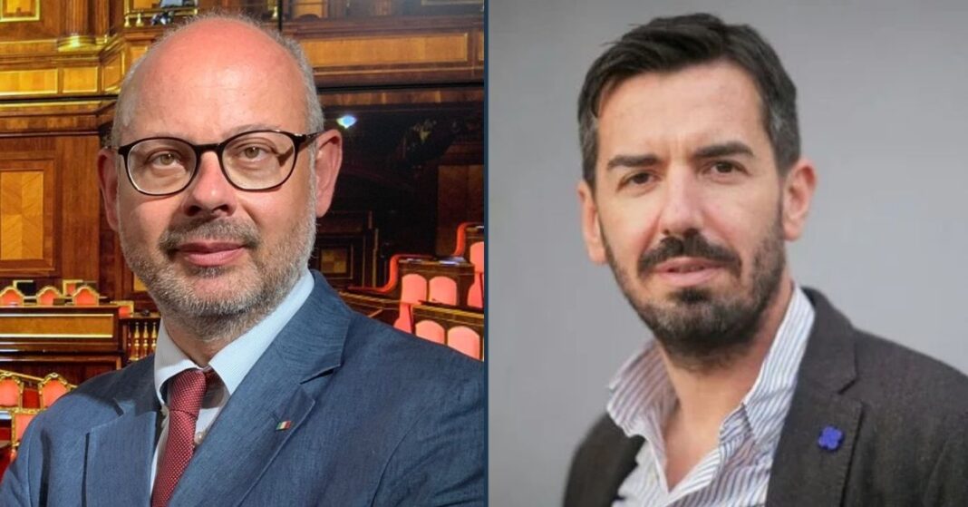 Andrea de Bertoldi e Massimo Ruspandini, senatori di Fratelli d'Italia.