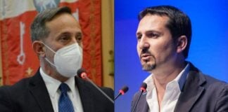 Giancarlo Righini, consigliere regionale del Lazio di Fratelli d'Italia e Federico Rocca, consigliere comunale di Roma di Fratelli d'Italia.
